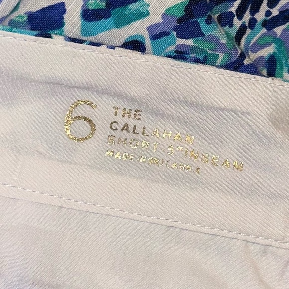 Lilly Pulitzer Callahan 5” Short in Resort White Toe In Pineapple Lace Sz 6 - Picture 8 of 12